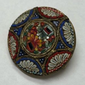 Exquisite Italian Mosaic Pin